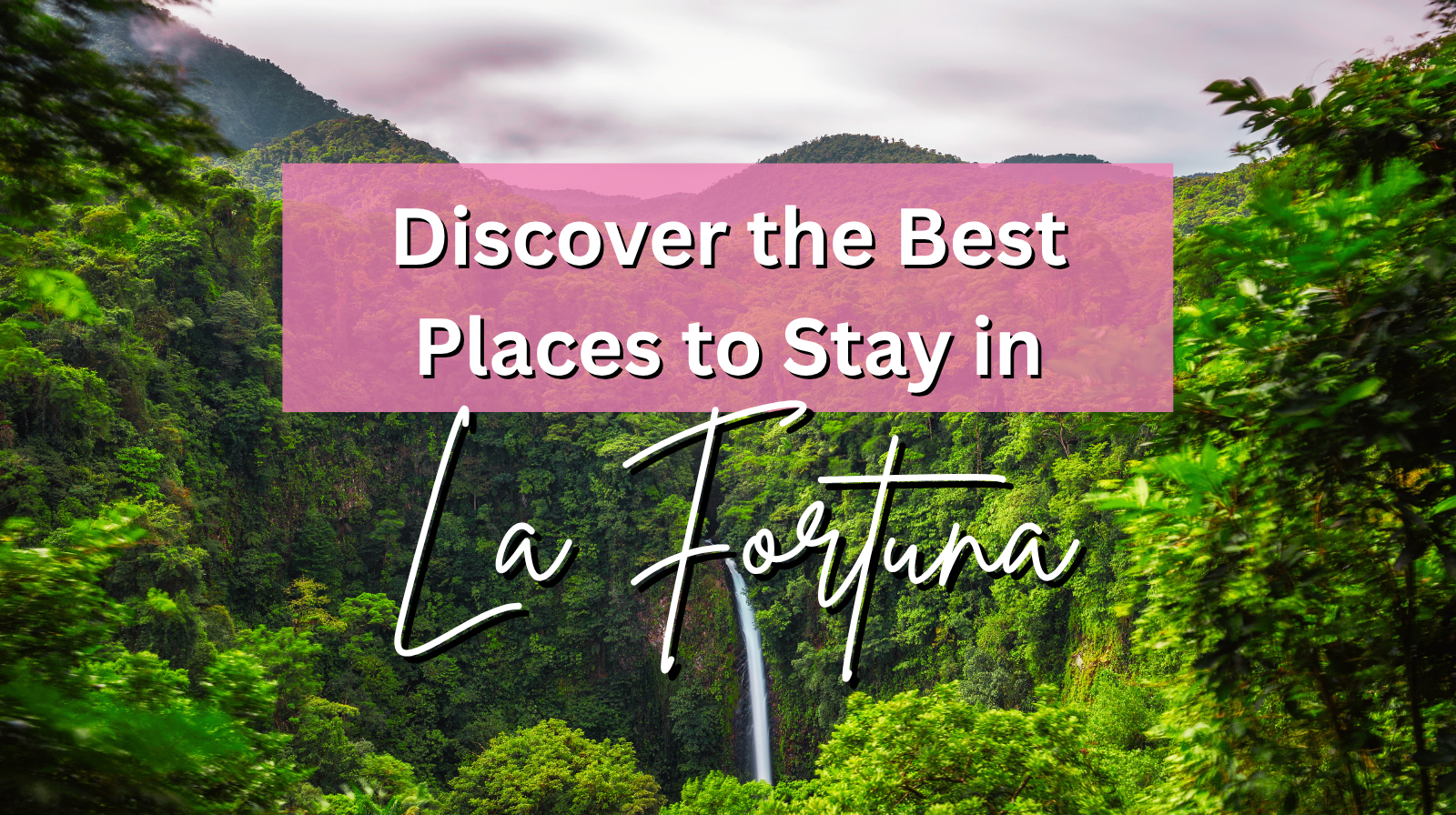 Discover the best places to stay in la fortuna
